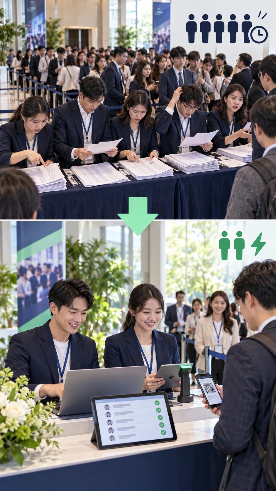 報到流程：多人 → 兩人